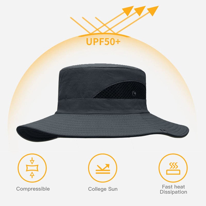 Electomania Sun Protection Cap for Men, Beach Fishing Hat, Summer Hat for Men, Round Sun Cap for Hiking, Fishing, Gardning, Travel - Image 3