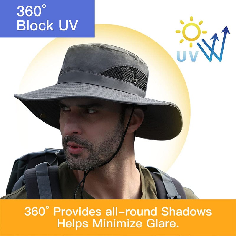 Electomania Sun Protection Cap for Men, Beach Fishing Hat, Summer Hat for Men, Round Sun Cap for Hiking, Fishing, Gardning, Travel - Image 4
