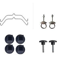 ASTECH INDIA Baby Folding Steel Cradle Total Accessories Including Hanger, Vacuum,Bearing Kadi and Upper Nob(Bolt). (Square Cradle Accessories) (4 Set)