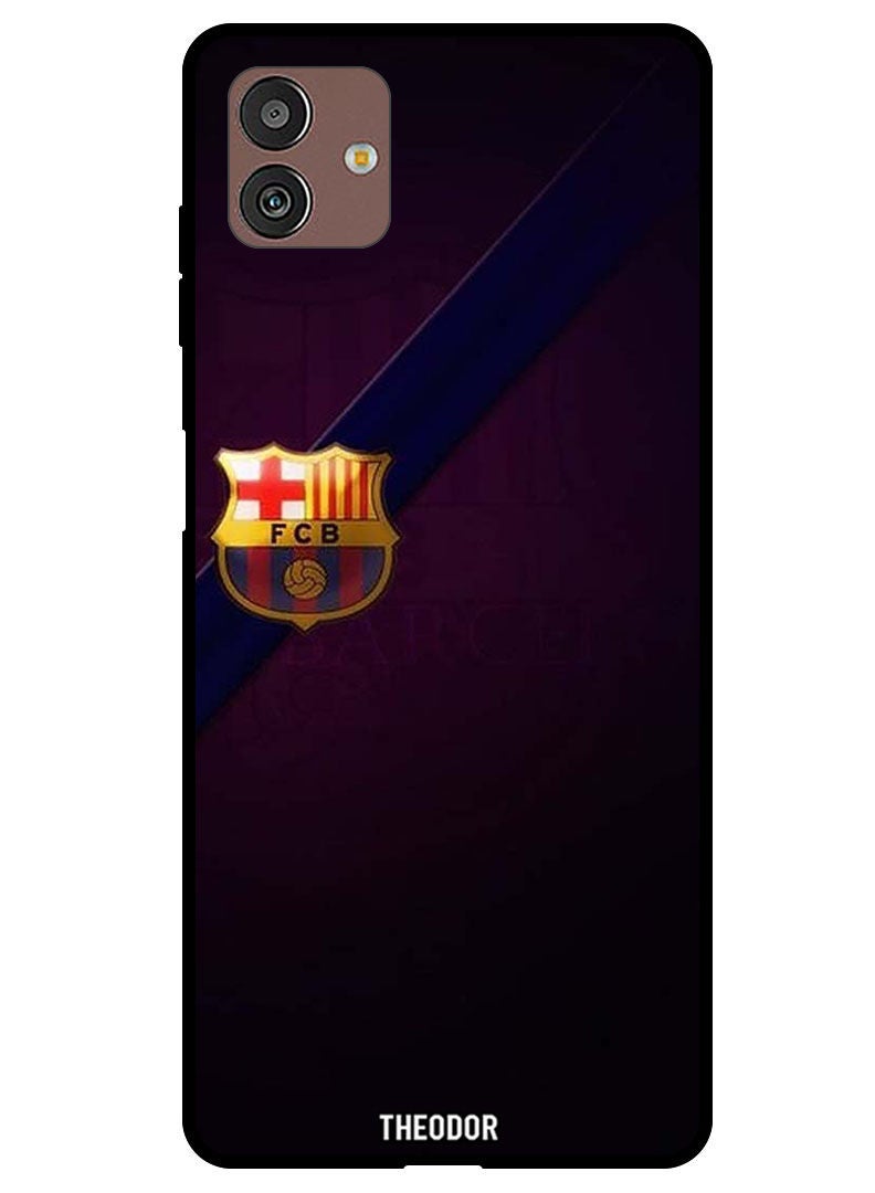 Theodor Protective Case Cover For Samsung Galaxy M13 5G   Minimal Barca Logo - Image 1