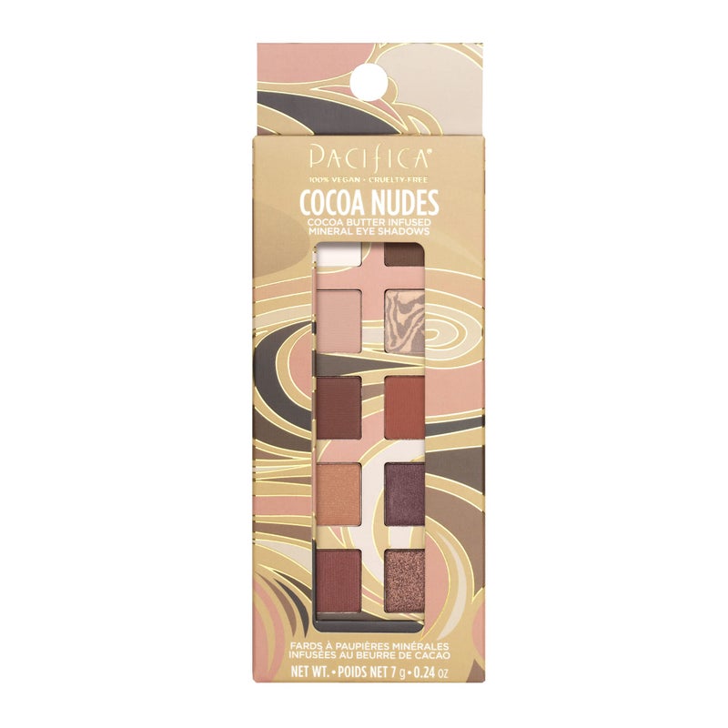 Pacifica Cocoa Nudes Mineral Eyeshadow Palette â€“ 10 Shades Eye Makeup Naked Mineral Eye Shadow - Earth-Tone Rich Chocolate & Praline Neutral Talc-Free Highly Pigmented Cocoa Butter Clean Beauty Vegan - Image 5