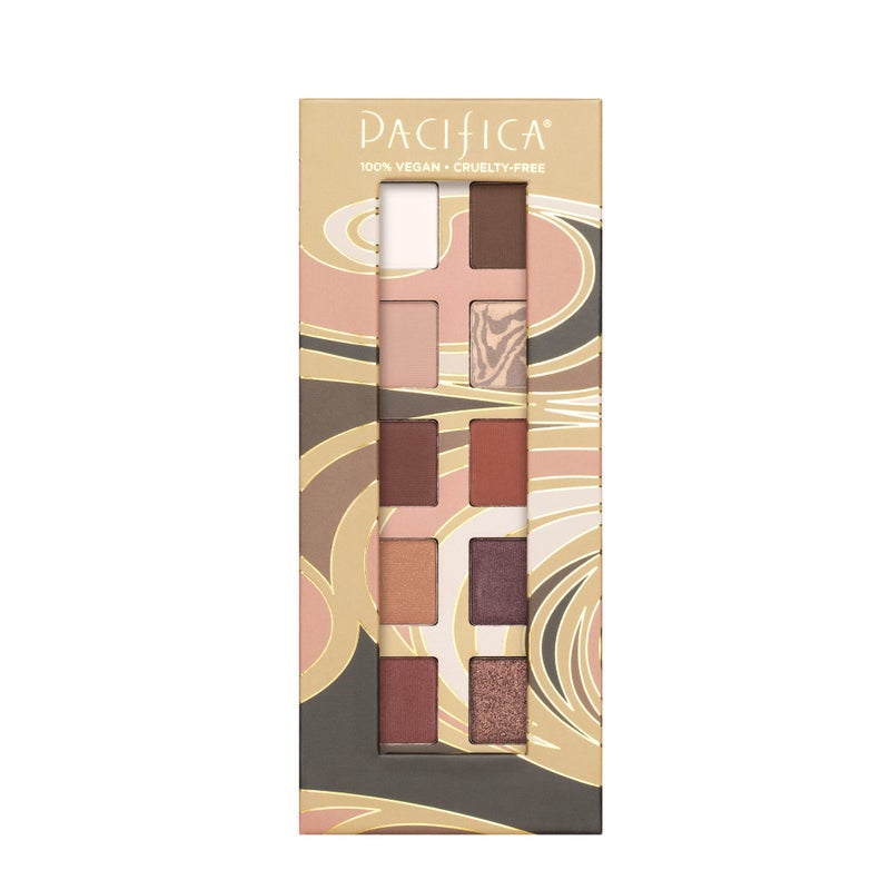 Pacifica Cocoa Nudes Mineral Eyeshadow Palette â€“ 10 Shades Eye Makeup Naked Mineral Eye Shadow - Earth-Tone Rich Chocolate & Praline Neutral Talc-Free Highly Pigmented Cocoa Butter Clean Beauty Vegan - Image 3