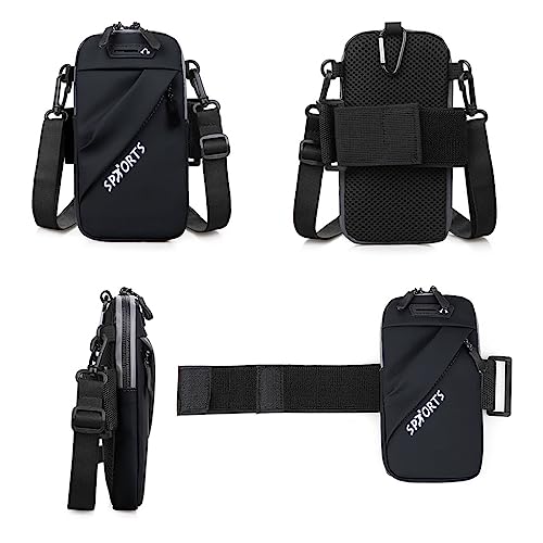 Optifit® Armband for Mobile Phone Running with Detachable Strap and Keychain, Waterproof Multi Mini Sling Bag, Reflective Phone Bag for iPhone 14, 13, Large capacity Arm Band for Within 7in 's Mobile - Image 5