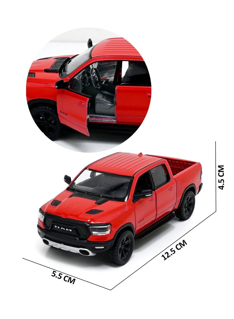 Kinsmart سيارة لعبة رام 1500 2019 بمقياس 1/46 مصنوعة من المعدن مع أبواب قابلة للفتح وإجراء سحب للخلف - Image 3