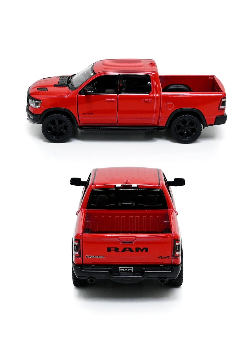 Kinsmart سيارة لعبة رام 1500 2019 بمقياس 1/46 مصنوعة من المعدن مع أبواب قابلة للفتح وإجراء سحب للخلف - Image 2