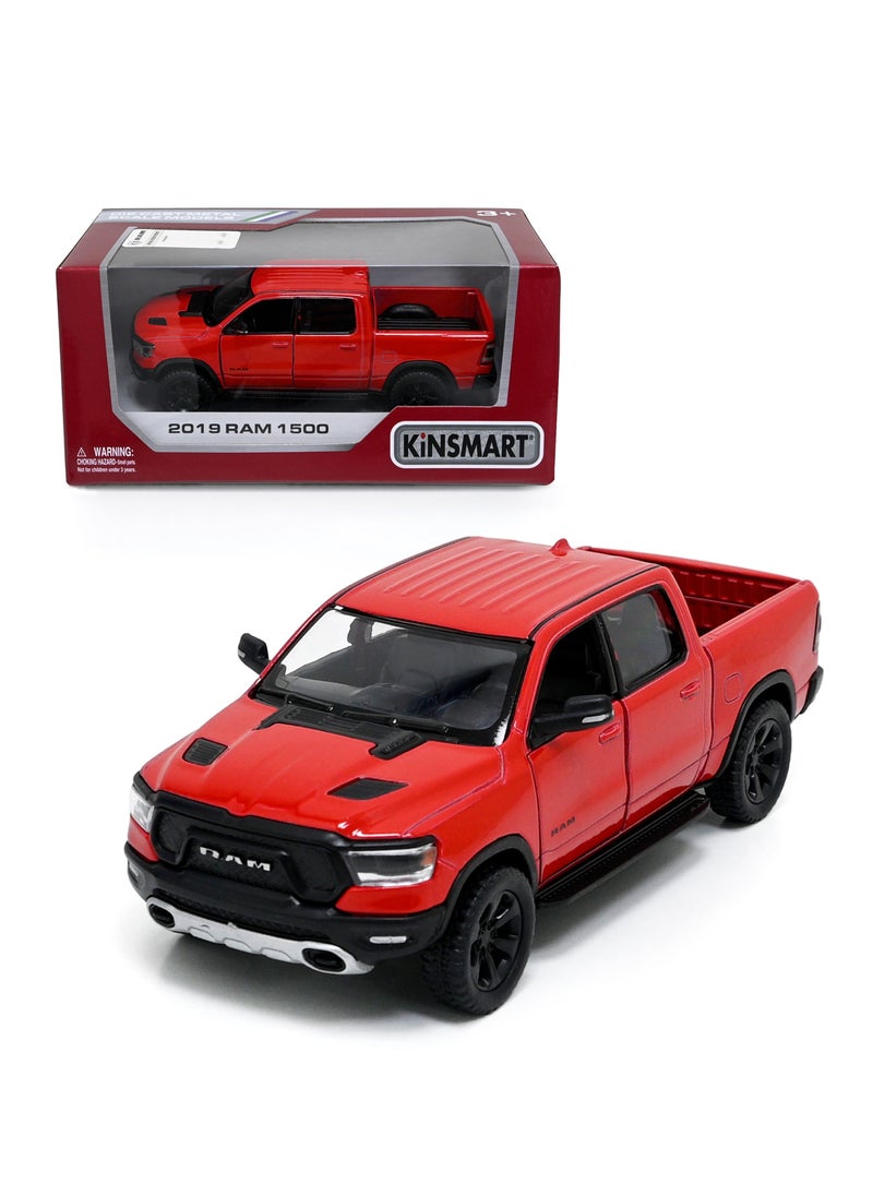 Kinsmart - 2019 RAM 1500 1/46 Scale Die Cast Metal Doors Openable Pull Back Action Toy Car - Image 1