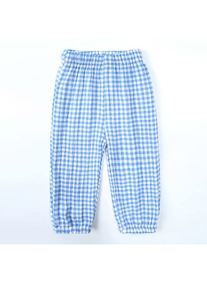 MYGBCPJS Baby Boys Girls Cotton Linen Trousers Kids Casual Ankle Pants Loose Long Bloomers, Two Pack # 06, 18-24 Months - Image 2