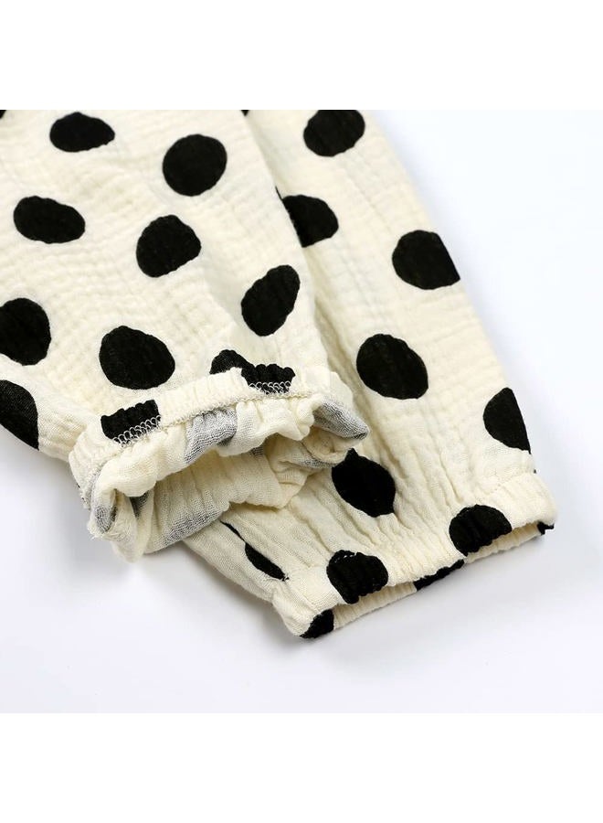 MYGBCPJS Baby Boys Girls Cotton Linen Trousers Kids Casual Ankle Pants Loose Long Bloomers, Two Pack # 06, 18-24 Months - Image 5