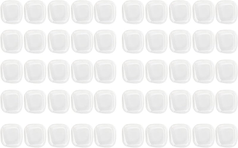 50pcs Nail Color Display Card, Transparent Glass Nail Polish Color Display Card Nail Color Card Nail Gel Polish Display Tips Toe Shape Wide Compatibility