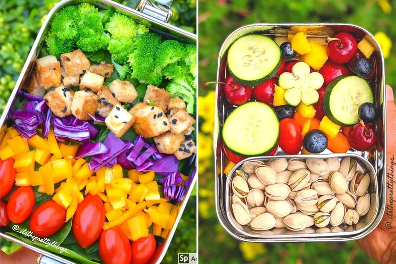 Ecozoi Stainless Steel Lunch Box Food Pack LEAK PROOF with BONUS POD and Locking Clips Sustainable Food Storage Container 1000 ml Capacity - Image 5