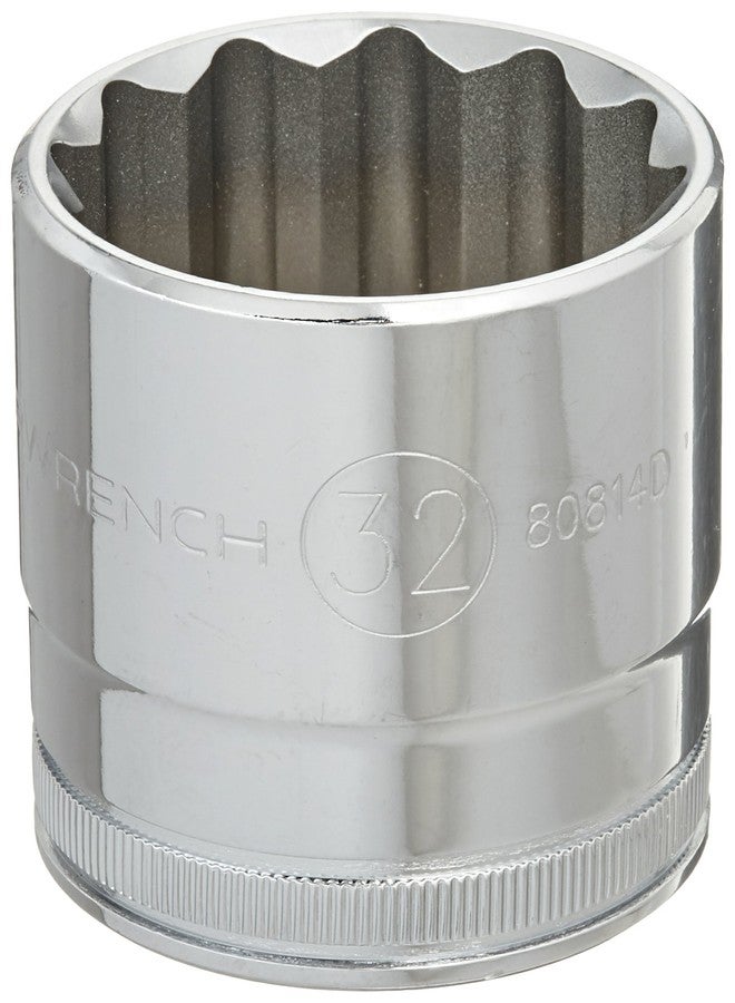 GEARWRENCH 1/2" Drive 12 Pt. Standard Socket, 32mm - 80814D - Image 2