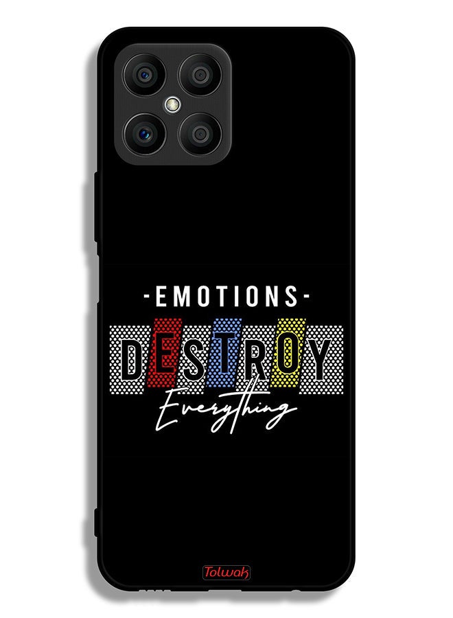 Tolwak Honor X8 4G Protective Case Cover Emotions Destroy Everything - Image 2