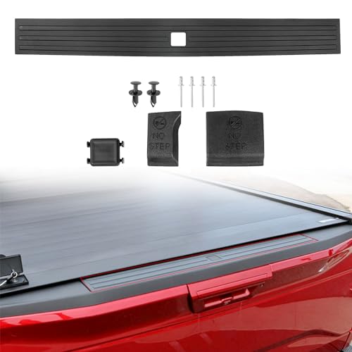 RANSOTO Tailgate Molding Top Trim Cap Compatible with 2015 2016 2017 2018 2019 2020 Ford F150 F150 Flexible Step Center Piece Protector Cover Replaces FO1904135