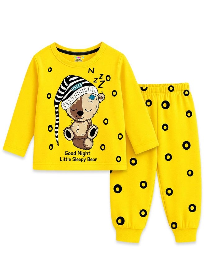 Kuchipoo Baby Girl Regular Fit Cotton T-Shirts and Pyjamas Set (KUC-PSUT-226, 12-18 Months, Multi-Colored) - Image 3