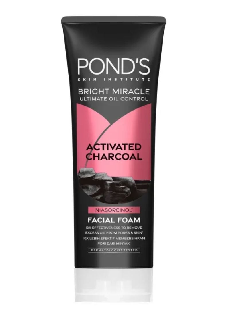 PONDS Facial Foam with Charcoal and Green Tea 100gms - Image 1