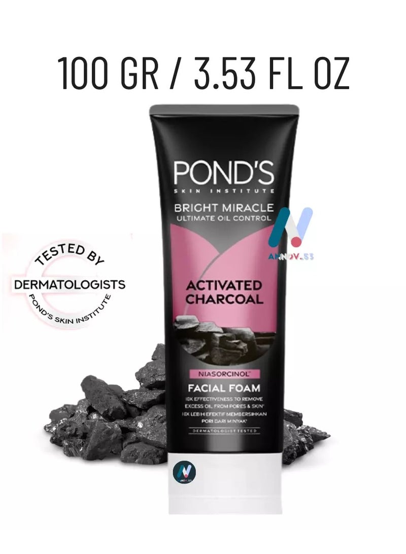 PONDS Facial Foam with Charcoal and Green Tea 100gms - Image 3