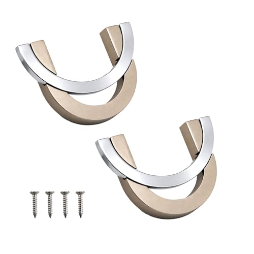 VOLO Satin Finish Cabinet Knobs - Drawer, Wardrobe, and Cupboard Pull Handles for Kitchen and Home (Kadi-53) (1, Satin) - Image 1
