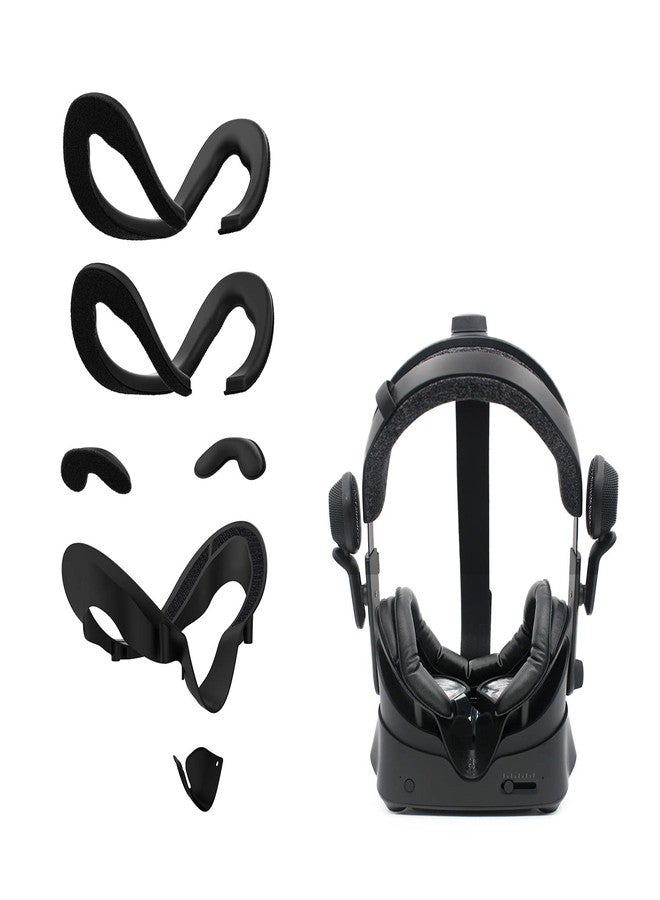 AMVR Facial Interface Bracket & PU Leather Foam Face Cover Pad Replacement & Anti-Leakage Nose Pad & Protective Lens Cover Comfort Set for Valve Index Headset - Image 1