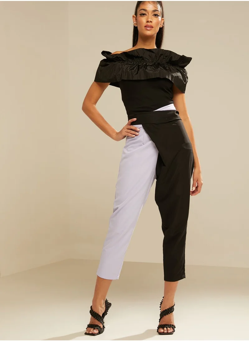 11:11 11:11 Colourblock Side Cutout Pants