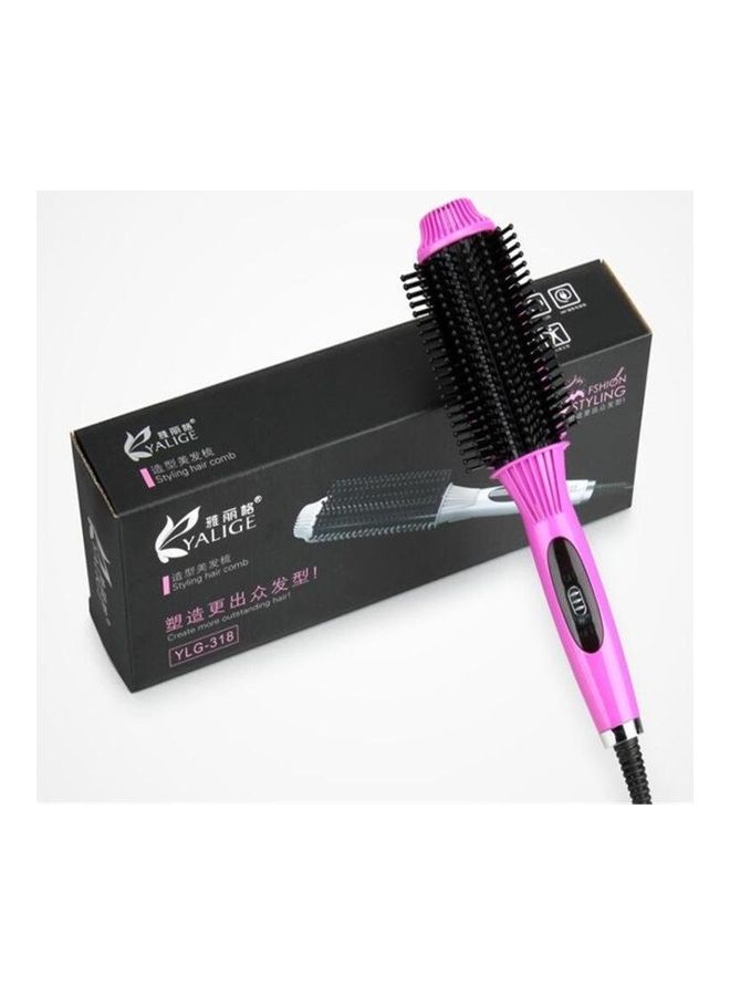 NIBEMINENT Multifunctional Electric Hair Straightener Pink - Image 3