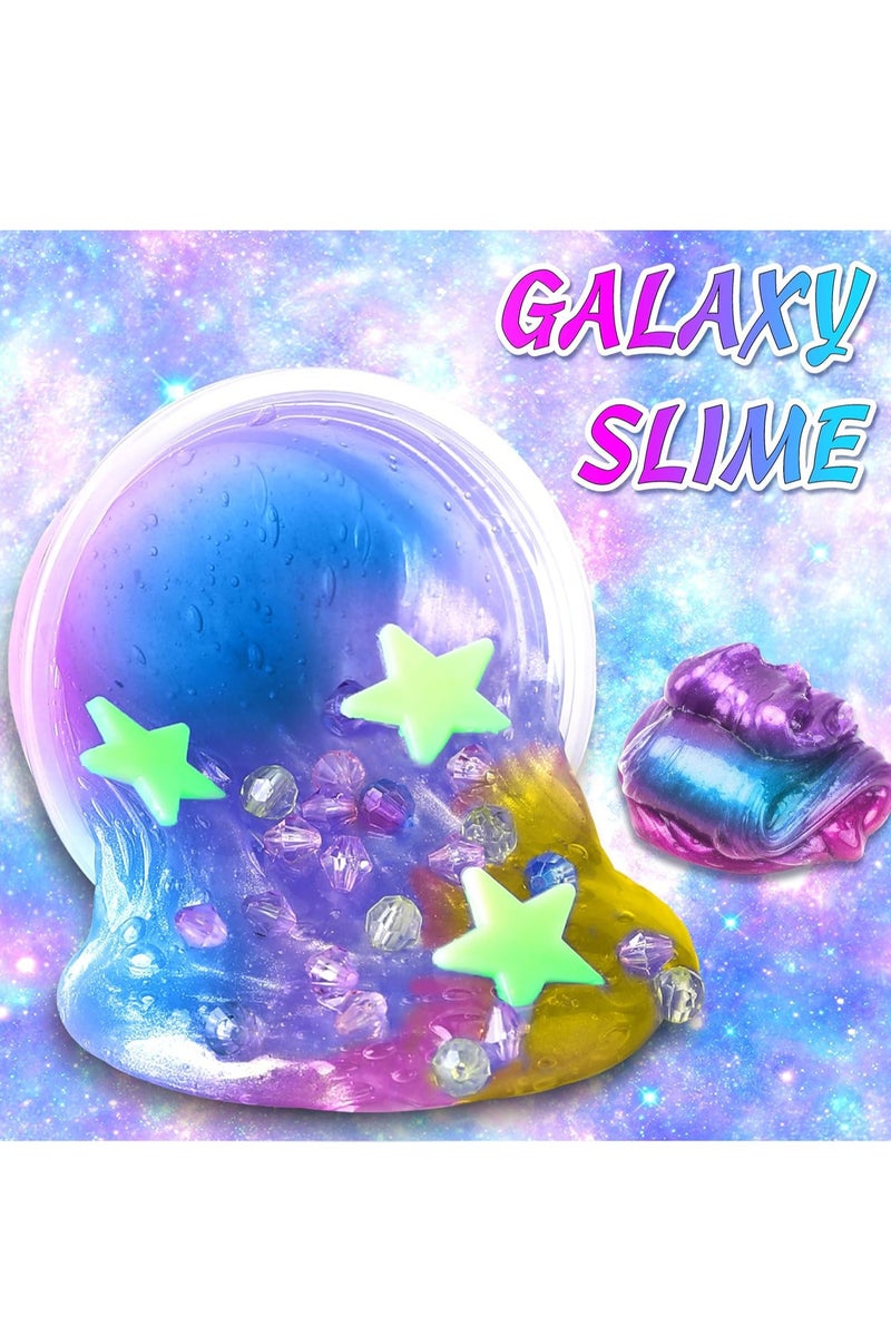 DIY Slime Kit for Kids,Fluffy Slime Making Kit Toys for Girls -Non-Sticky & Scented to Craft Butter Slime - Image 5