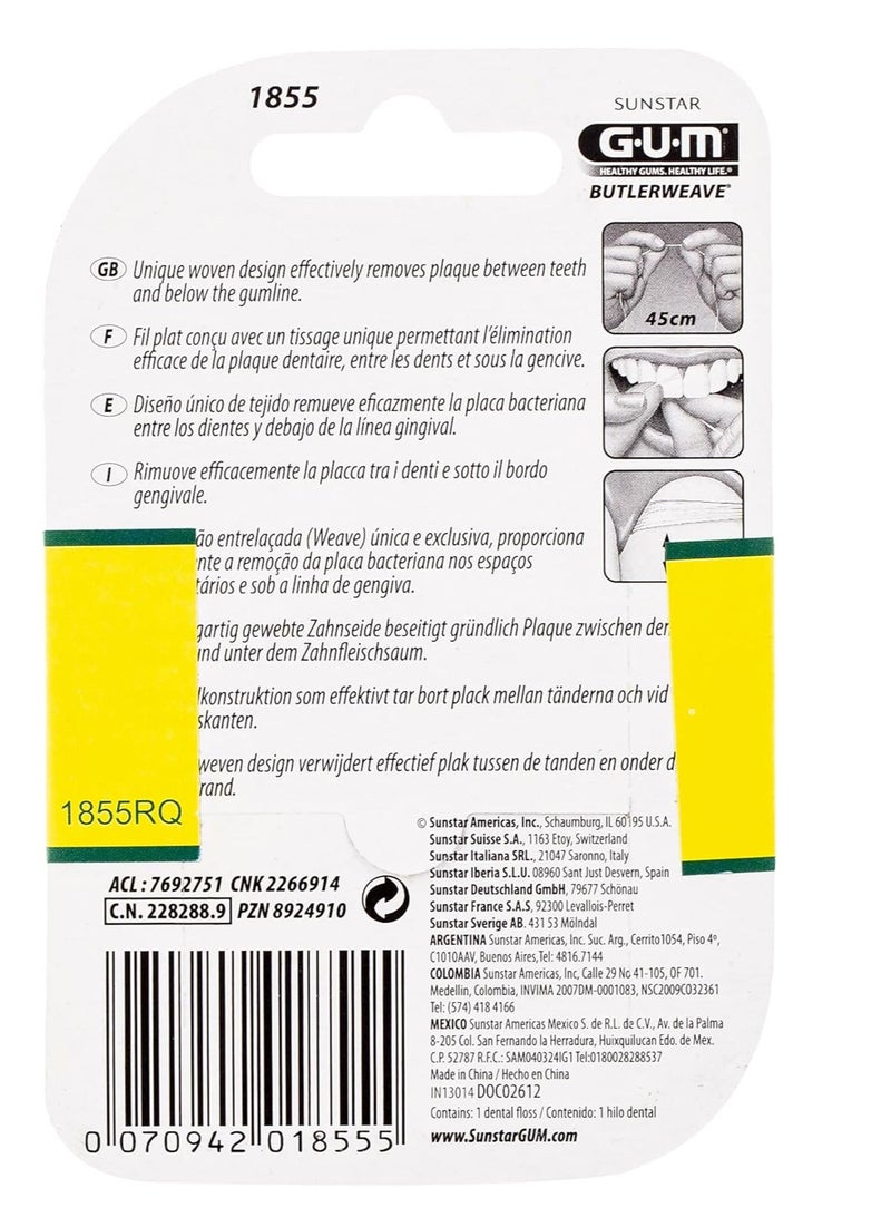 جم خيط تنظيف الأسنان بالنعناع الشمعي 55 متر - خيط فموي لتبييض الأسنان والحفاظ على صحة اللثة  #1855خيط تنظيف الأسنان الشمعي من جوم بنكهة النعناع 55 متر – الحل الأمثل لتنظيف بين الأسنان وحماية اللثة من البكتيريا والتسوس خيط تنظيف الأسنان الشمعي تنظيف بين الأسنان حماية اللثة حماية الأسنان نكهة النعناع خيط جوم تسوس الأسنان حماية من البكتيريا تنظيف الأسنان الشامل تنظيف اللثة ابتسامة صحية تنظيف فعال صحة الأسنان - Image 3