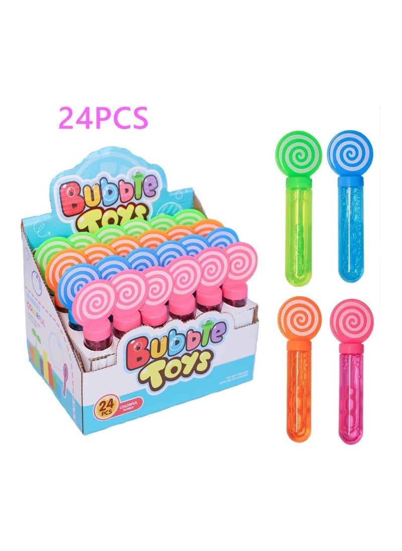 SNAPTRON - SNAPTRON Bubbles Party Favors For Kids Birthday- 24Pcs Bubble Wand Toys Boys Girls| Kids Party Favors Mini Toys|Return Gifts For Kids|Birthday Giveaways For Kids|Party Favours|Kids Birthday Return gifts Bubble - Image 1