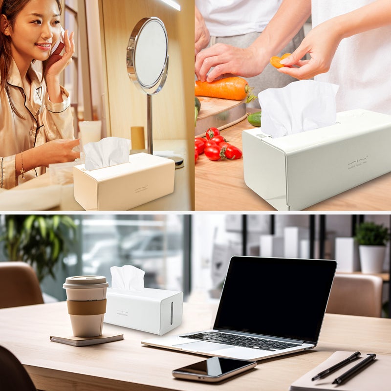 Smart Tissue Humidifier 300ml Sealed Water Tank One-Click Heating for Warm Mist - Built-in Sanitizing Mode 5200mAh Lithium Battery with Type-C Charging for Baby Care Home Office Kitchen - Image 2