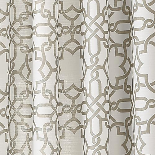 CHF Lotus Harmony Rod Pocket Curtain Panel, 63 Inch, Linen - Image 5