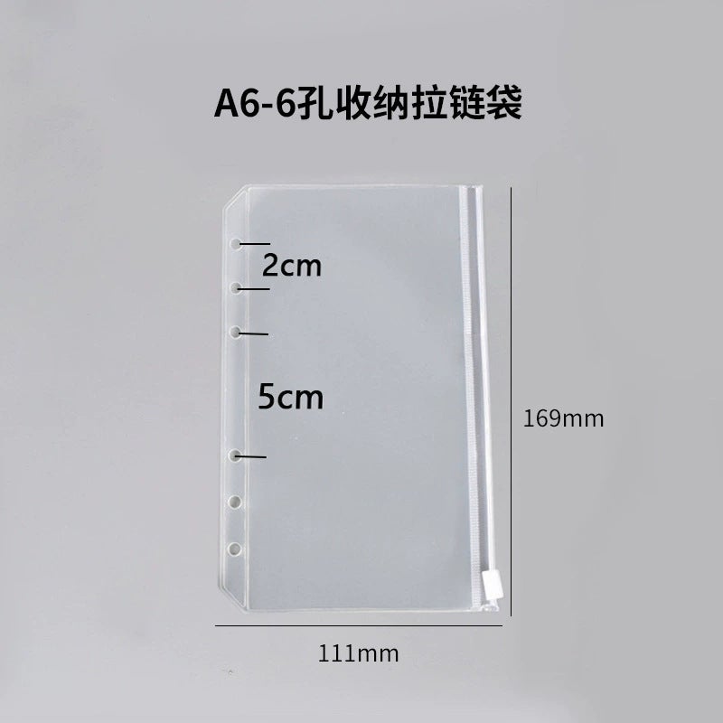 A6 Loose-Leaf Paper Horizontal Line 6 Holes A6 Grid Blank Dot Matrix Student Loose-Leaf Book Inner Core Offset Paper A6 Core - Image 1