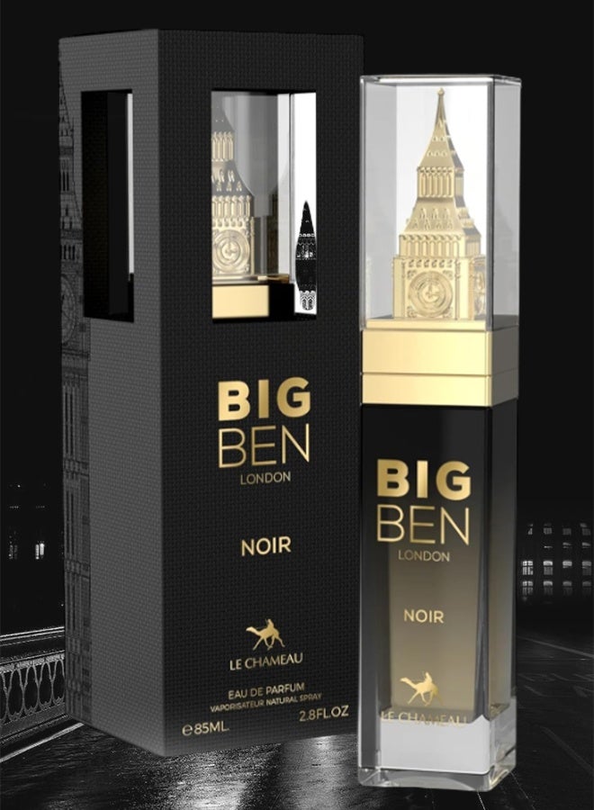 LE CHAMEAU 7 Pieces Big Ben London Noir Perfume For Men 85ml EDP - Image 2
