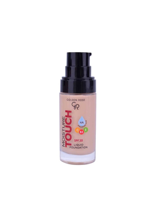 Golden Rose - GR MOISTURE TOUCH LIQUID FOUNDATION SPF 20 NO: 102 - Image 1