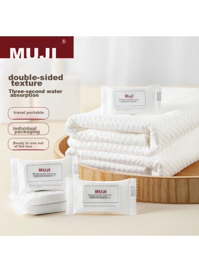 Muji Travel Compressed Towels, 20 Pieces * 2 Bags, Disposable Face Towels, Thickened And Enlarged, Portable For Travel, 30*24cm - Image 2