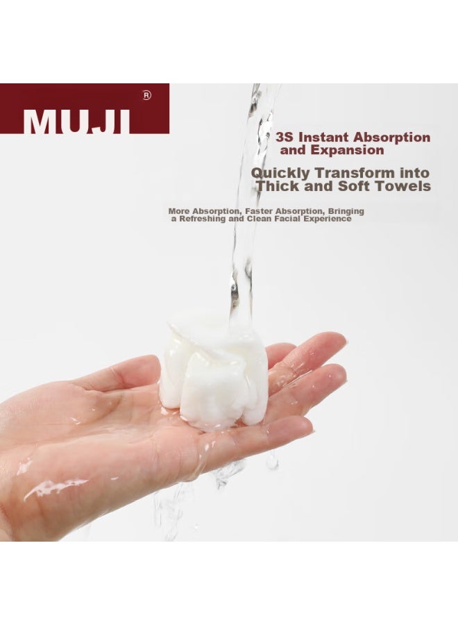 Muji Travel Compressed Towels, 20 Pieces * 2 Bags, Disposable Face Towels, Thickened And Enlarged, Portable For Travel, 30*24cm - Image 3