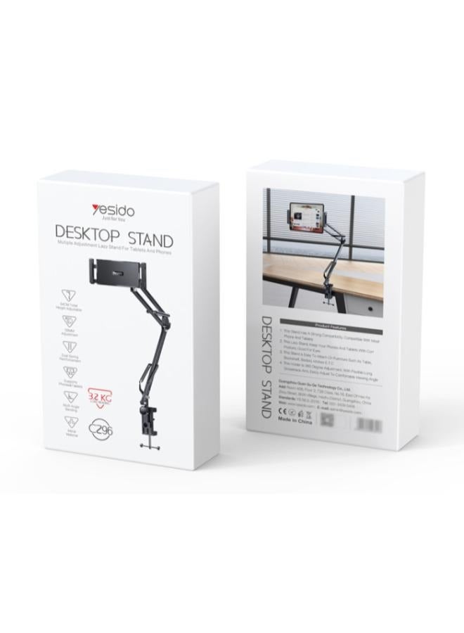 يسيدو حامل هاتف C296 بعمود قابل للطي متعدد الاتجاهات وقابل للتعديل 360 درجة | حامل سطح المكتب - Image 4