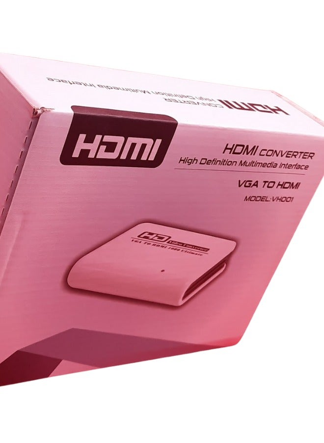 محول فيديو فائق الدقة من VGA إلى HDMI بدقة 1080 | تحويل إشارة عالي الجودة | متوافق مع التوصيل والتشغيل - Image 3