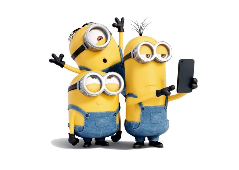 Selfie Minions Wall Sticker for Decorative Wall Sticker for Living Room, Bed Room, Kide Room