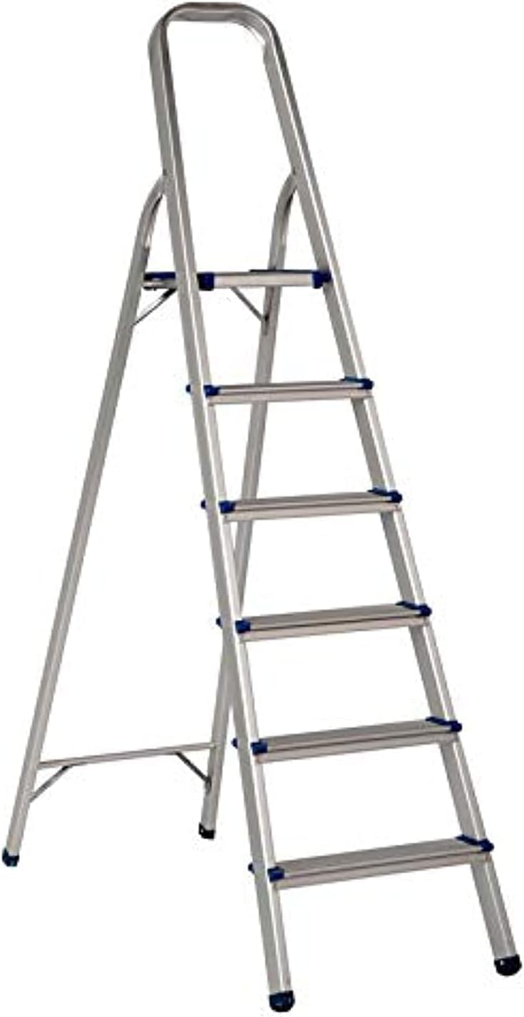 NJM 6-Step Foldable Aluminium Ladder - Image 1