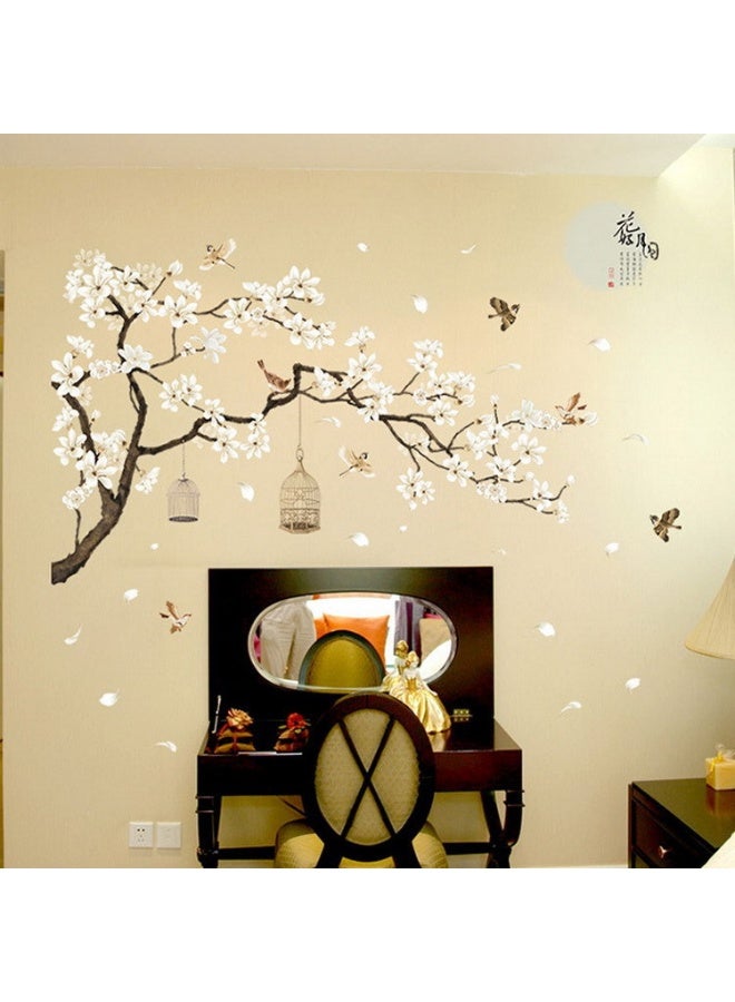 Anna Self-Adhesive Floral Wall Decals for Living Room Decoration - Waterproof and Removable Wall Art Stickers - Image 4