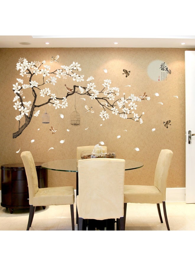 Anna Self-Adhesive Floral Wall Decals for Living Room Decoration - Waterproof and Removable Wall Art Stickers - Image 2