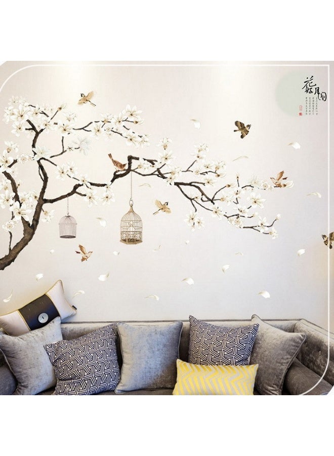 Anna Self-Adhesive Floral Wall Decals for Living Room Decoration - Waterproof and Removable Wall Art Stickers - Image 3