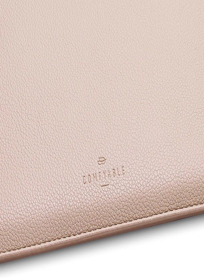 Comfyable Laptop Sleeve 14 Inch Precisely Compatible with MacBook Pro M5 M4 M3 M2 M1 Pro/Max 2025, Faux Leather Cover Case 14 in, Sand - Image 2