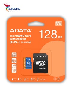ADATA Premier 128GB Memory Card MicroSDHC/SDXC UHS-I Class 10 V10 A1 with Adapter | Waterproof, Shockproof, X-ray proof, and Anti-static  - Image 2