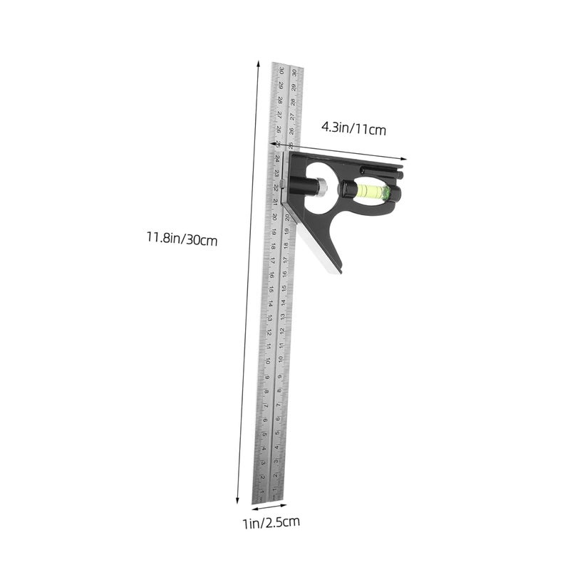 DOITOOL Style Multi-Angle Measuring Tool Aluminum Alloy Angle Ruler Precision Ruler - Image 2