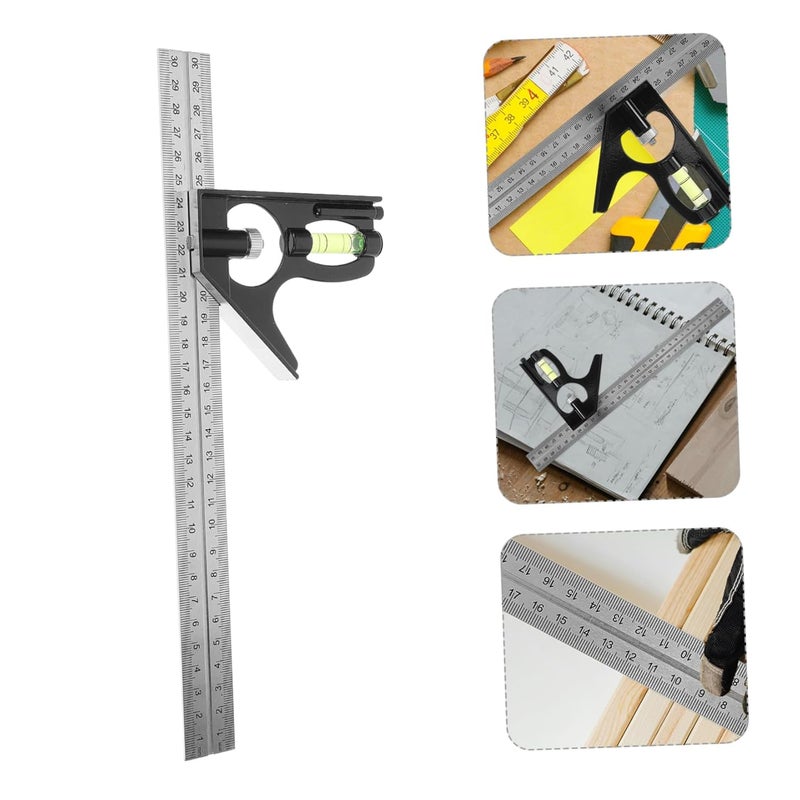 DOITOOL Style Multi-Angle Measuring Tool Aluminum Alloy Angle Ruler Precision Ruler - Image 4