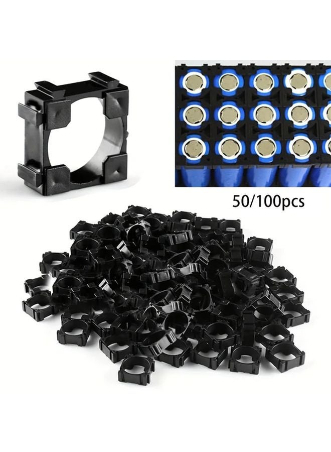 50 قطعة حامل بطارية ليثيوم 18650 حزمة براكيت بلاستيكية حامل خلايا أسطوانية فاصل مسافة - Image 2