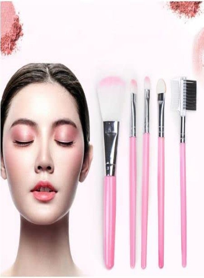 Red Champion Beautiful Makeup Brush | Face Pack Soft Bridal Bristle Makeup Mini Brush Kit | Beauty Facial Blush Brush Face Pack Beauty Blender and Brush Combo Eyeshadow Brush Foundation - Image 2