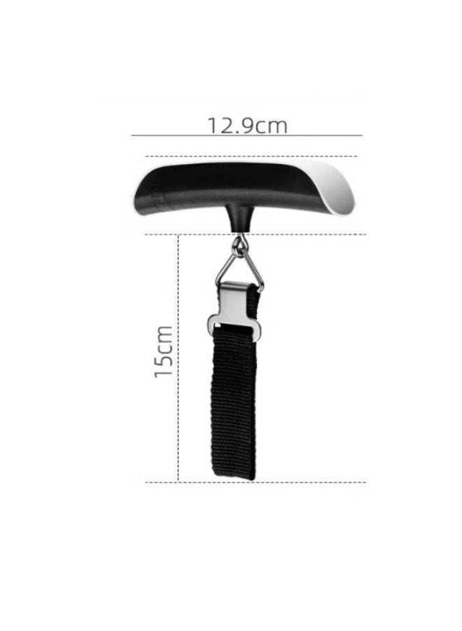 ميزان أمتعة، ميزان أمتعة رقمي محمول للسفر، ميزان وزن الحقائب بطلاء مطاطي، 110 رطل، مع البطارية - Image 2