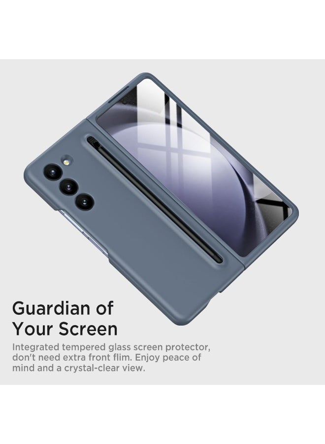 Bukela Case for Galaxy Z Fold 6 Case with S Pen Fold Edition, Matte PhoneCase, Ultra-Thin Silky Liquid PC Bumper Phone Cover for Samsung Galaxy Z Fold-6 2024 - Image 5