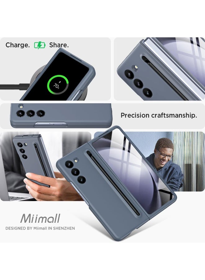Bukela Case for Galaxy Z Fold 6 Case with S Pen Fold Edition, Matte PhoneCase, Ultra-Thin Silky Liquid PC Bumper Phone Cover for Samsung Galaxy Z Fold-6 2024 - Image 3